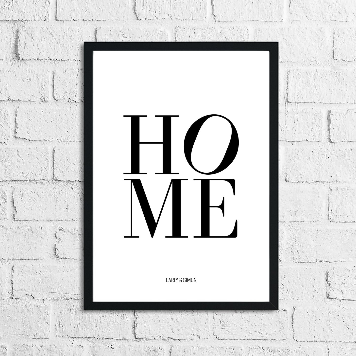 Personalised Names HOME Simple New Home Wall Decor Print-3