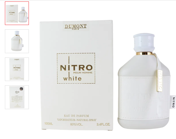 Nitro White Eau de Parfum 100ml For Men by Dumont