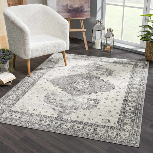 Marash 4605 Gray Area Carpet - Clearance-0