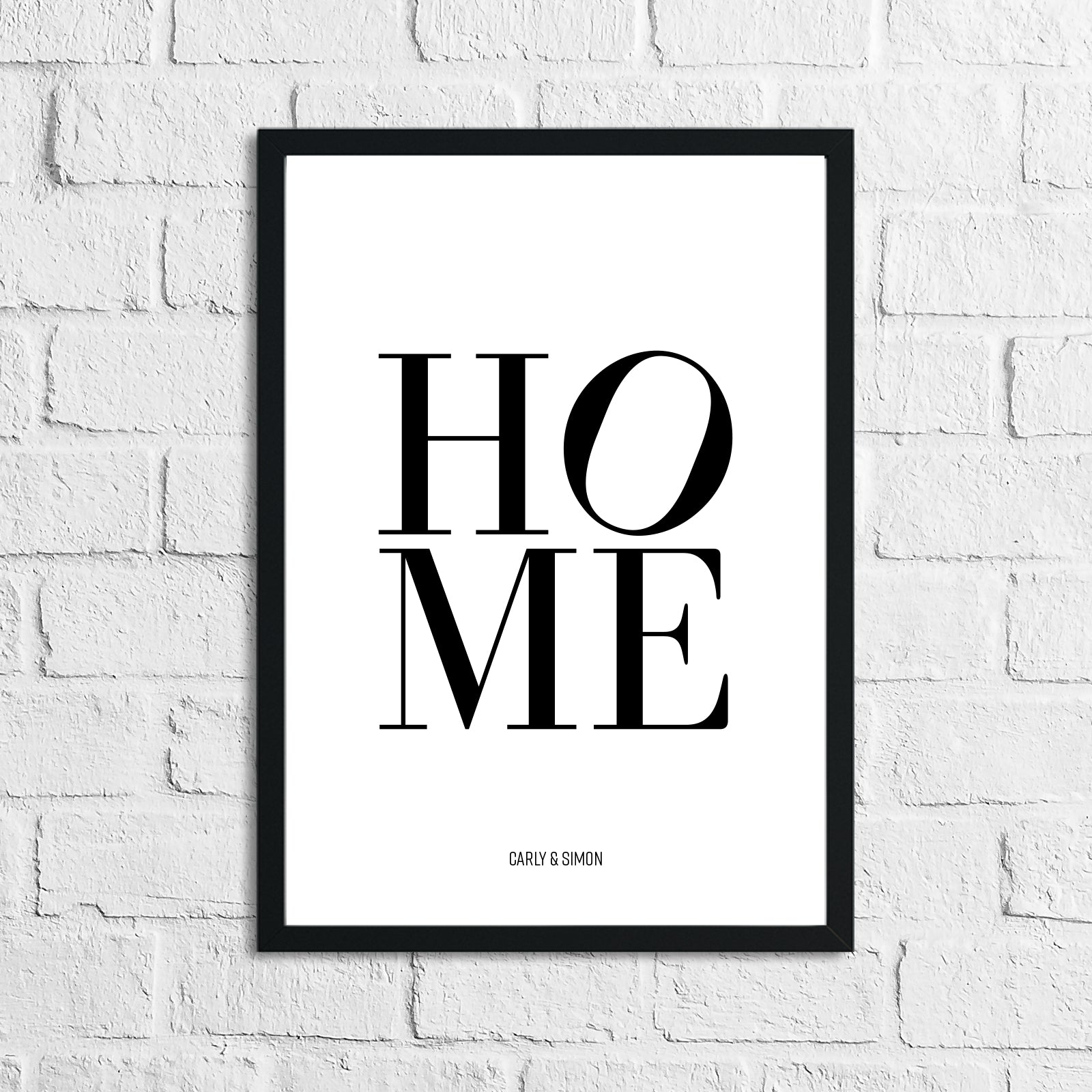 Personalised Names HOME Simple New Home Wall Decor Print-3