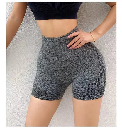 Women Yoga Shorts High Waist Workout Shorts Fitness Yoga Lift Butt Fitness Ladies Yoga Gym Running Short Pants Sportswear