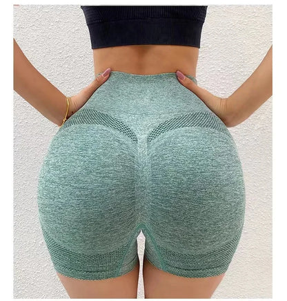 Women Yoga Shorts High Waist Workout Shorts Fitness Yoga Lift Butt Fitness Ladies Yoga Gym Running Short Pants Sportswear