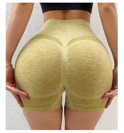 Women Yoga Shorts High Waist Workout Shorts Fitness Yoga Lift Butt Fitness Ladies Yoga Gym Running Short Pants Sportswear