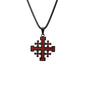 Fashion Cross Pendant JERUSALEM Necklaces for Men Stainless Steel Chain Religious Jewelry