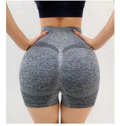 Women Yoga Shorts High Waist Workout Shorts Fitness Yoga Lift Butt Fitness Ladies Yoga Gym Running Short Pants Sportswear