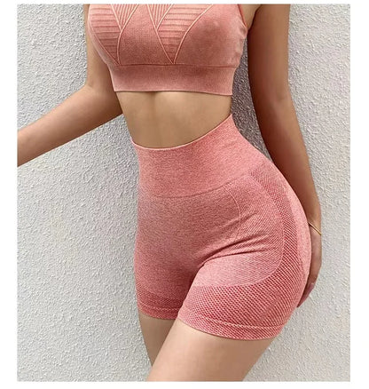Women Yoga Shorts High Waist Workout Shorts Fitness Yoga Lift Butt Fitness Ladies Yoga Gym Running Short Pants Sportswear