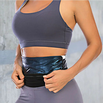 Sauna Waist Belt Trimmer Belly Wrap Workout Thermal Sweat Band Belly Trainer Weight Loss Body Shaper Tummy Control Slimming Belt